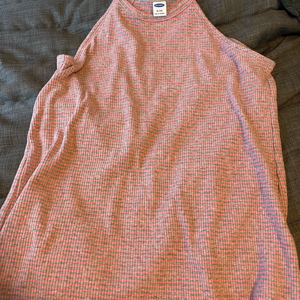 Pink Old Navy tank top.